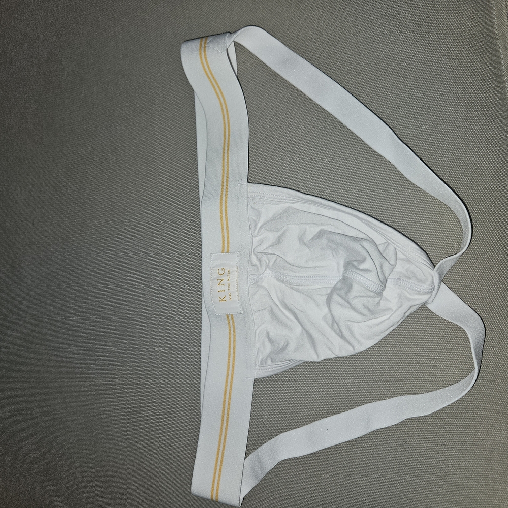 White and Gold Jockstrap